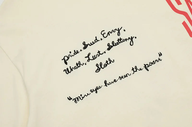 Saint Oversized Lettering Tee — Front & Back Print