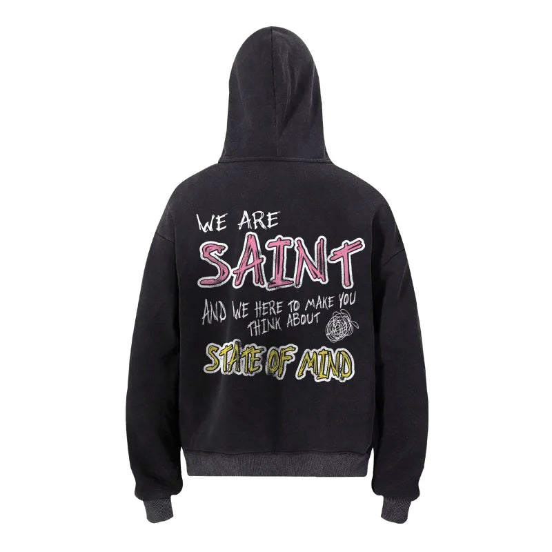 Saint State of Mind Hoodie — Black