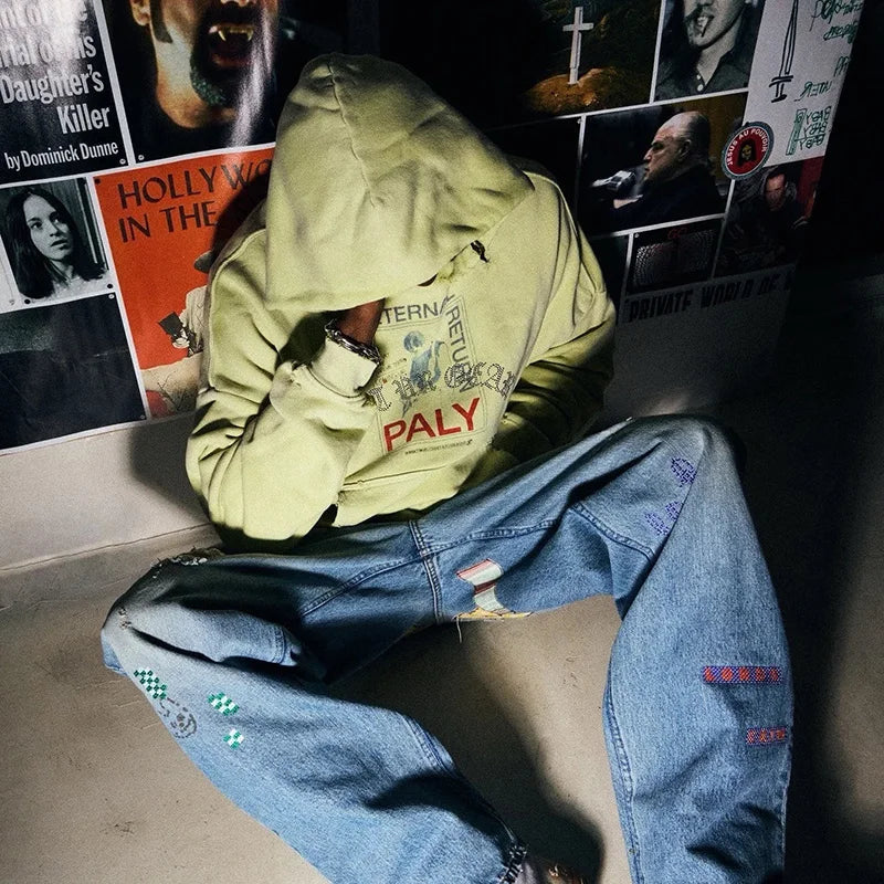 Paly Graphic Hoodie — Yellow Green