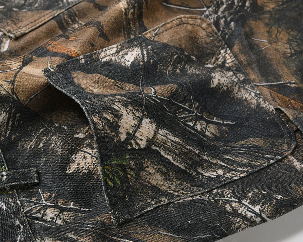Y2K Camo Cargo Pants – Tree Pattern