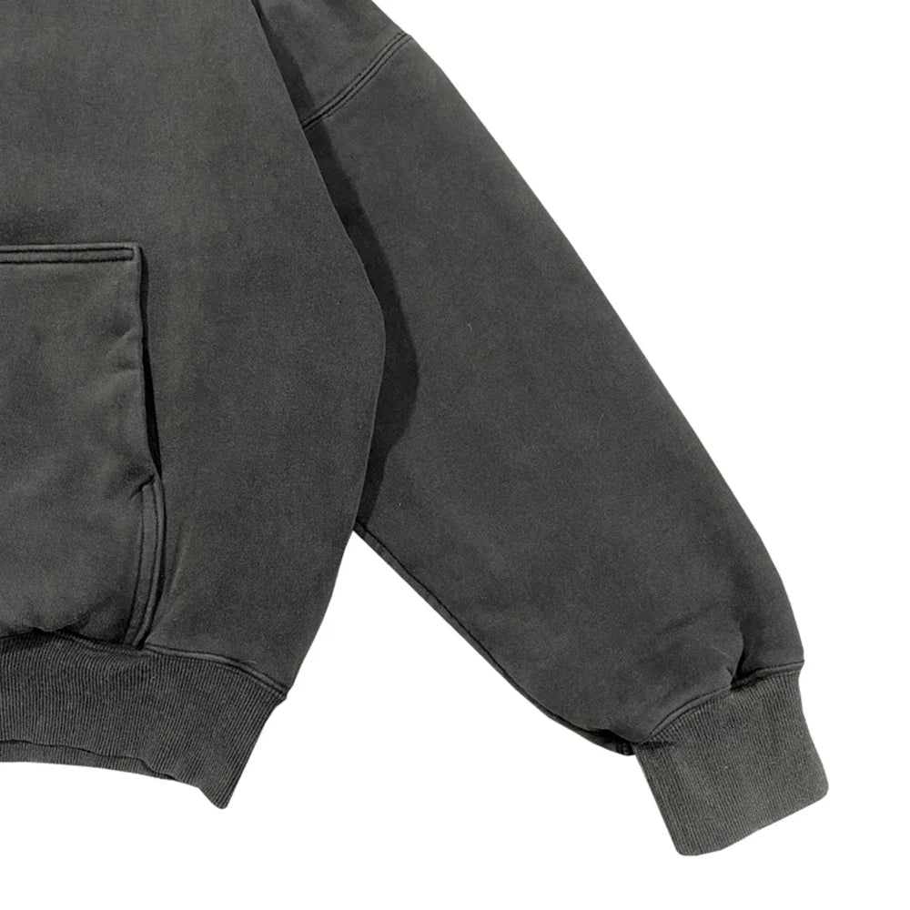 Curated Oversized Hoodie – Black
