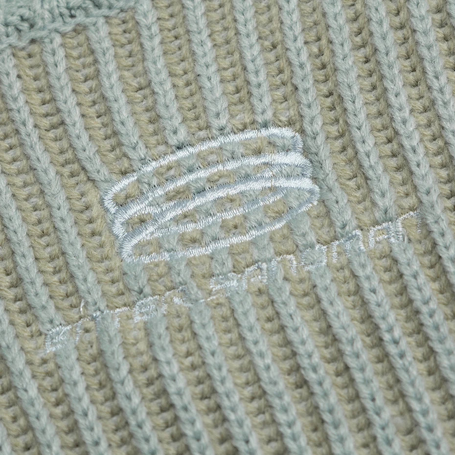 Distressed Washed Knit Sweater — Oversized