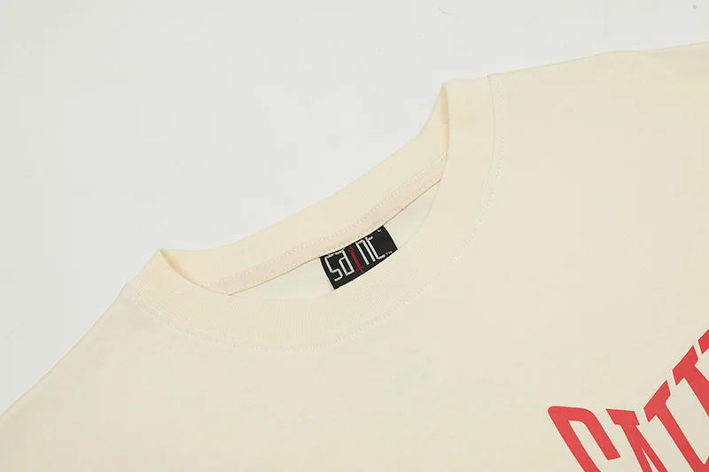 Saint Oversized Lettering Tee — Front & Back Print