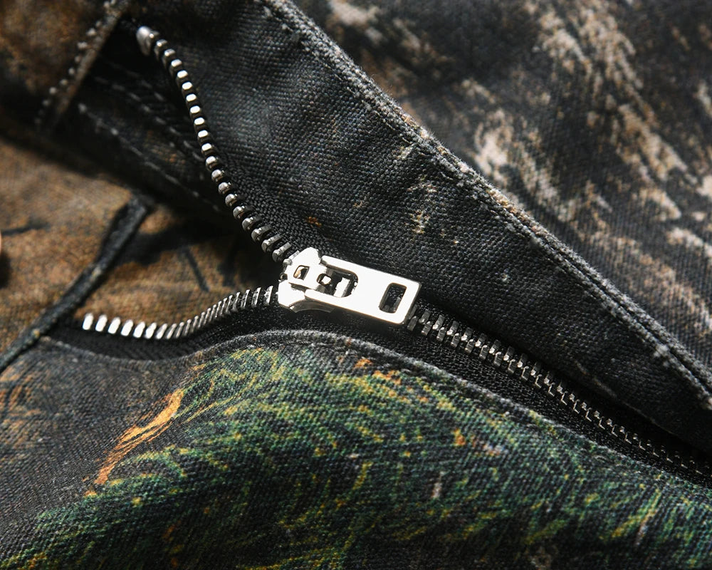 Y2K Camo Cargo Pants – Tree Pattern