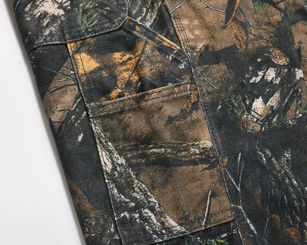 Y2K Camo Cargo Pants – Tree Pattern