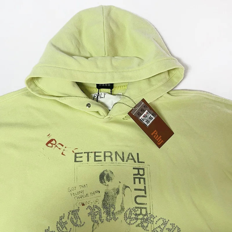Paly Graphic Hoodie — Yellow Green