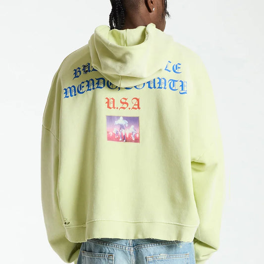 Paly Graphic Hoodie — Yellow Green