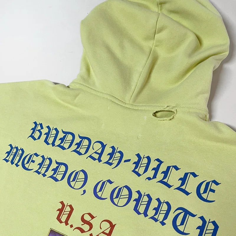 Paly Graphic Hoodie — Yellow Green