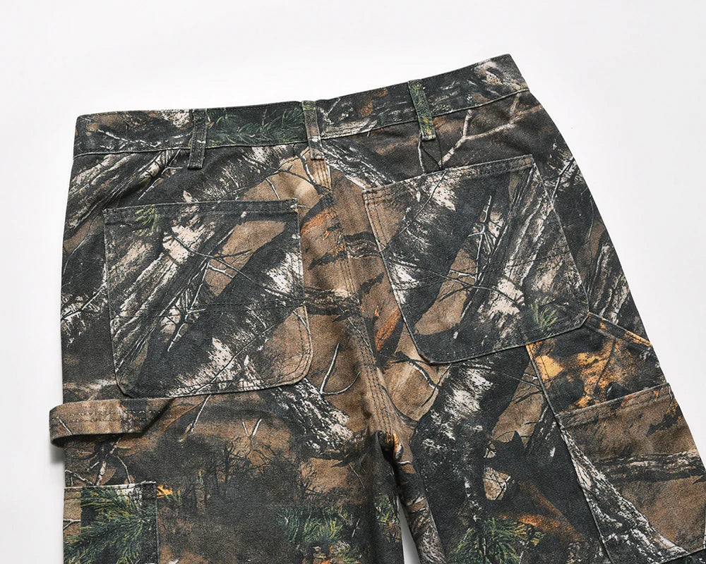 Y2K Camo Cargo Pants – Tree Pattern